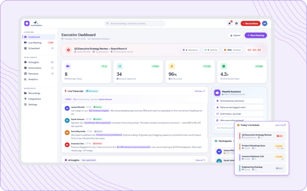 AI Meeting Intelligence Platform